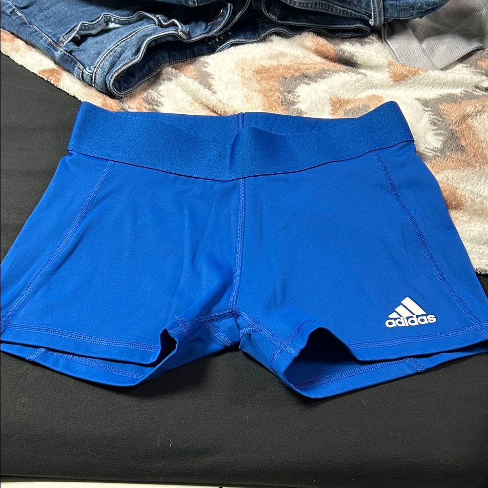 Adidas Women's Vibrant Blue Athletic Shorts
